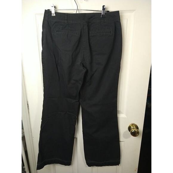 J. Jill 8 Below The Waist Black Wide Leg Ankle Flat Genuine Fit Pants - Picture 9 of 9
